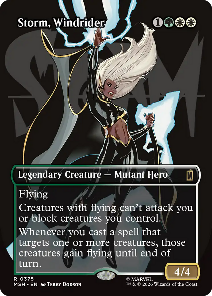 Storm, Windrider (Borderless) [Marvel Super Heroes] | Anubis Games and Hobby