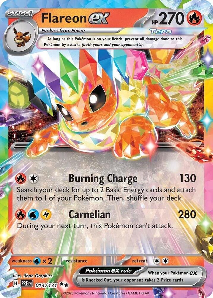 Flareon ex (014/131) [Scarlet & Violet: Prismatic Evolutions] | Anubis Games and Hobby