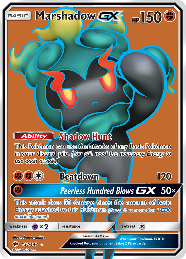 Marshadow GX (137/147) [Sun & Moon: Burning Shadows] | Anubis Games and Hobby