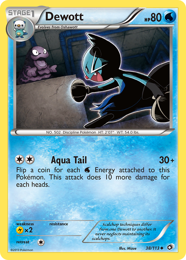 Dewott (38/113) [Black & White: Legendary Treasures] | Anubis Games and Hobby