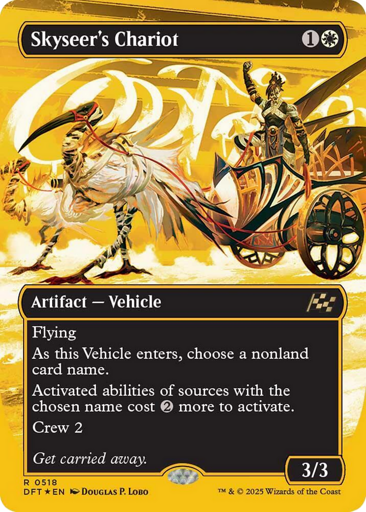 Skyseer's Chariot (Borderless) (First-Place Foil) [Aetherdrift] | Anubis Games and Hobby