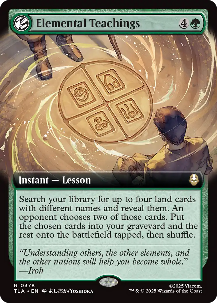 Elemental Teachings (Extended Art) [Avatar: The Last Airbender] | Anubis Games and Hobby