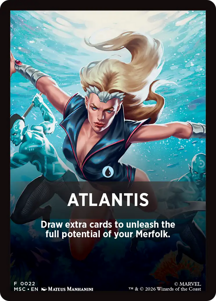 Atlantis Theme Card [Marvel Super Heroes Commander] | Anubis Games and Hobby