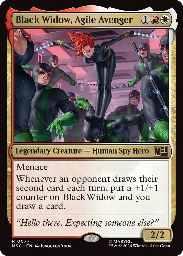 Black Widow, Agile Avenger (Surge Foil) [Marvel Super Heroes Commander] | Anubis Games and Hobby