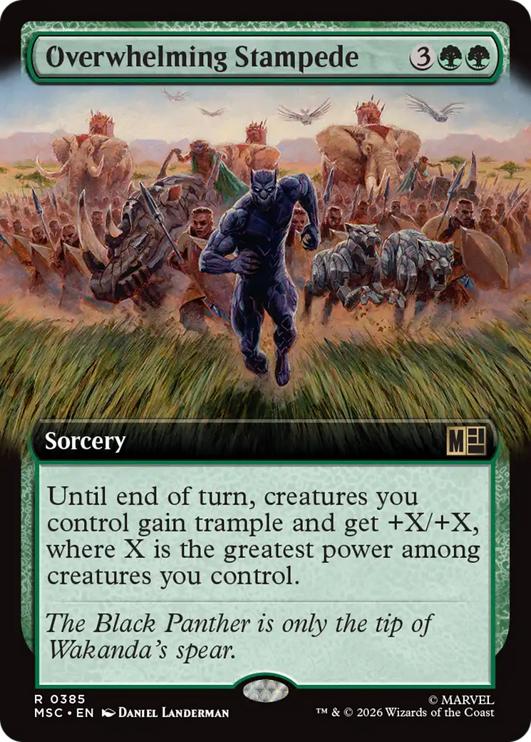 Overwhelming Stampede (Extended Art) [Marvel Super Heroes Commander] | Anubis Games and Hobby