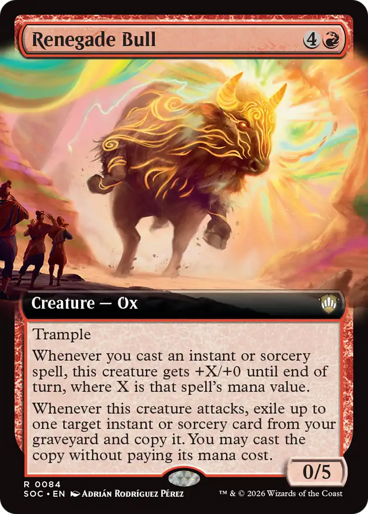 Renegade Bull (Extended Art) [Secrets of Strixhaven Commander] | Anubis Games and Hobby