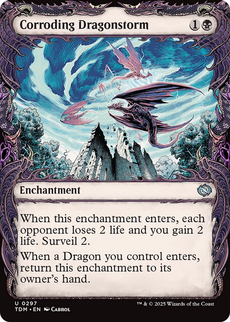 Corroding Dragonstorm (Showcase) [Tarkir: Dragonstorm] | Anubis Games and Hobby