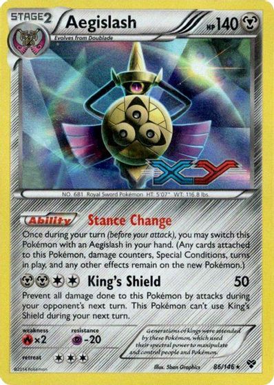 Aegislash (86/146) (Prerelease Promo) [XY: Black Star Promos] | Anubis Games and Hobby