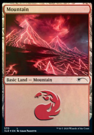 Mountain (Lightning) (570) [Secret Lair Drop Promos] | Anubis Games and Hobby