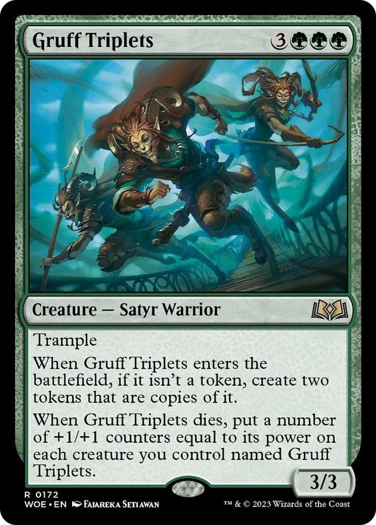 Gruff Triplets [Wilds of Eldraine] | Anubis Games and Hobby