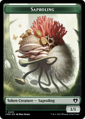 Saproling // Satyr Double-Sided Token [Commander Masters Tokens] | Anubis Games and Hobby