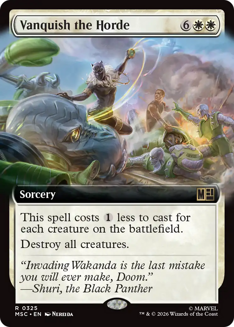 Vanquish the Horde (Extended Art) [Marvel Super Heroes Commander] | Anubis Games and Hobby