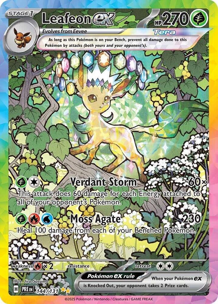 Leafeon ex (144/131) [Scarlet & Violet: Prismatic Evolutions] | Anubis Games and Hobby