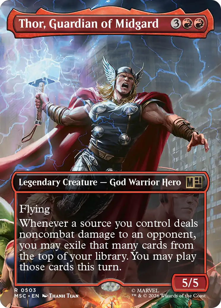 Thor, Guardian of Midgard (Borderless) [Marvel Super Heroes Commander] | Anubis Games and Hobby
