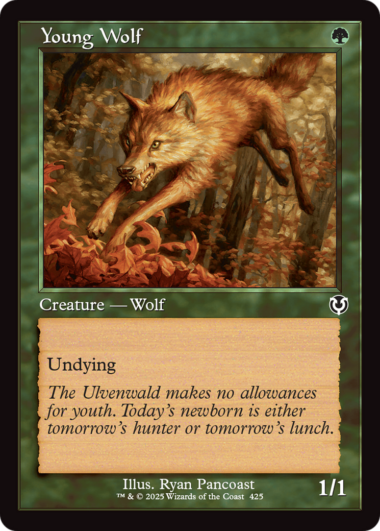 Young Wolf (Retro Frame) [Innistrad Remastered] | Anubis Games and Hobby