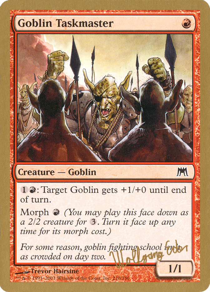 Goblin Taskmaster (Wolfgang Eder) [World Championship Decks 2003] | Anubis Games and Hobby