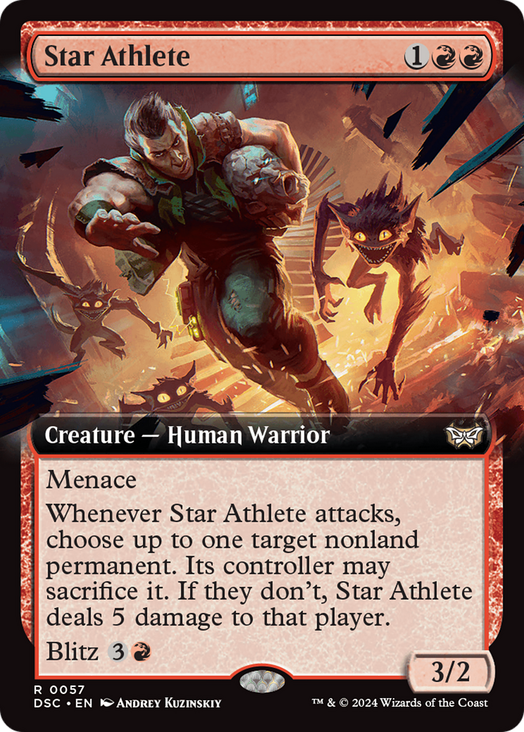 Star Athlete (Extended Art) [Duskmourn: House of Horror Commander] | Anubis Games and Hobby