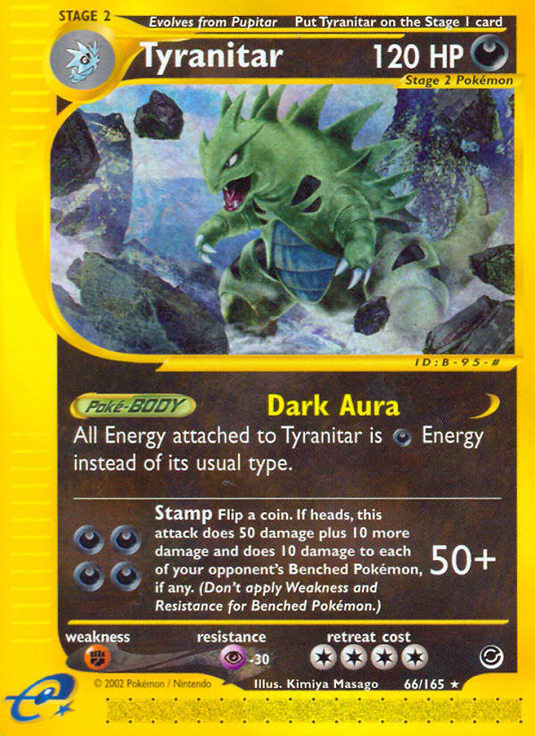 Tyranitar (66/165) [Expedition: Base Set] | Anubis Games and Hobby