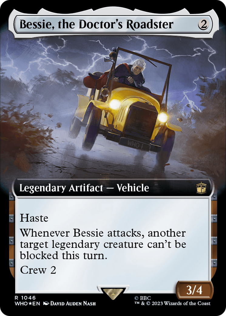 Bessie, the Doctor's Roadster (Extended Art) (Surge Foil) [Doctor Who] | Anubis Games and Hobby