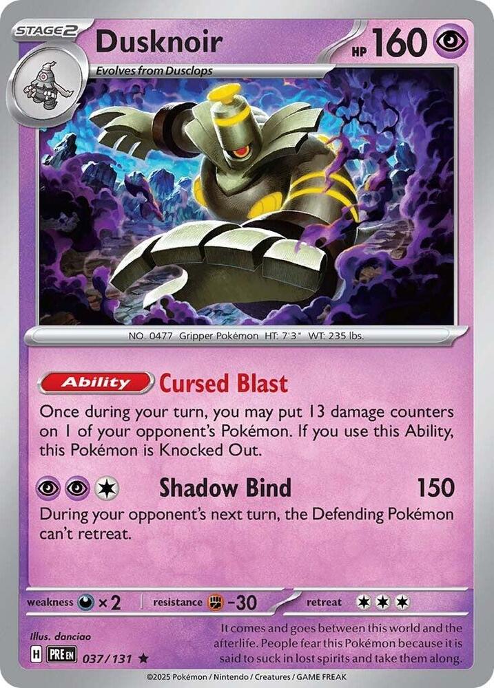 Dusknoir (037/131) [Scarlet & Violet: Prismatic Evolutions] | Anubis Games and Hobby