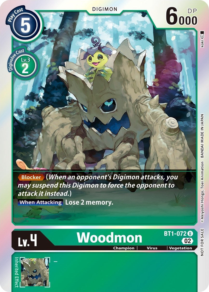 Woodmon [BT1-072] (Official Tournament Pack Vol. 6) [Release Special Booster Promos] | Anubis Games and Hobby