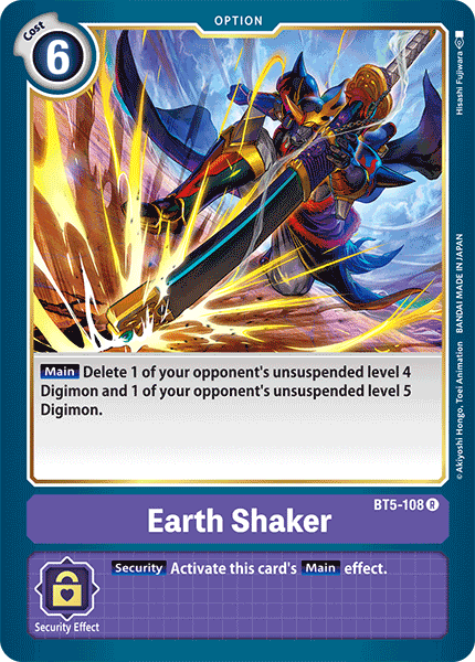 Earth Shaker [BT5-108] [Battle of Omni] | Anubis Games and Hobby