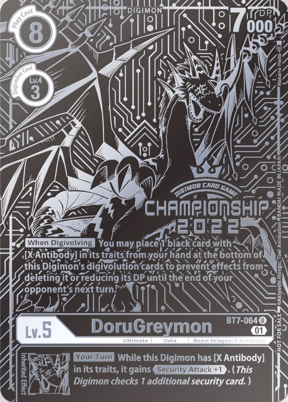 DoruGreymon [BT7-064] (2022 Championship Finals 2nd Place) [Next Adventure Promos] | Anubis Games and Hobby