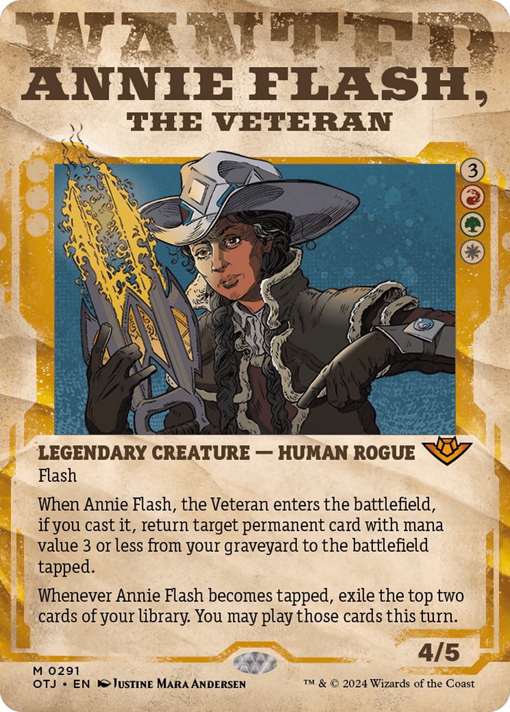 Annie Flash, the Veteran (Showcase) [Outlaws of Thunder Junction] | Anubis Games and Hobby