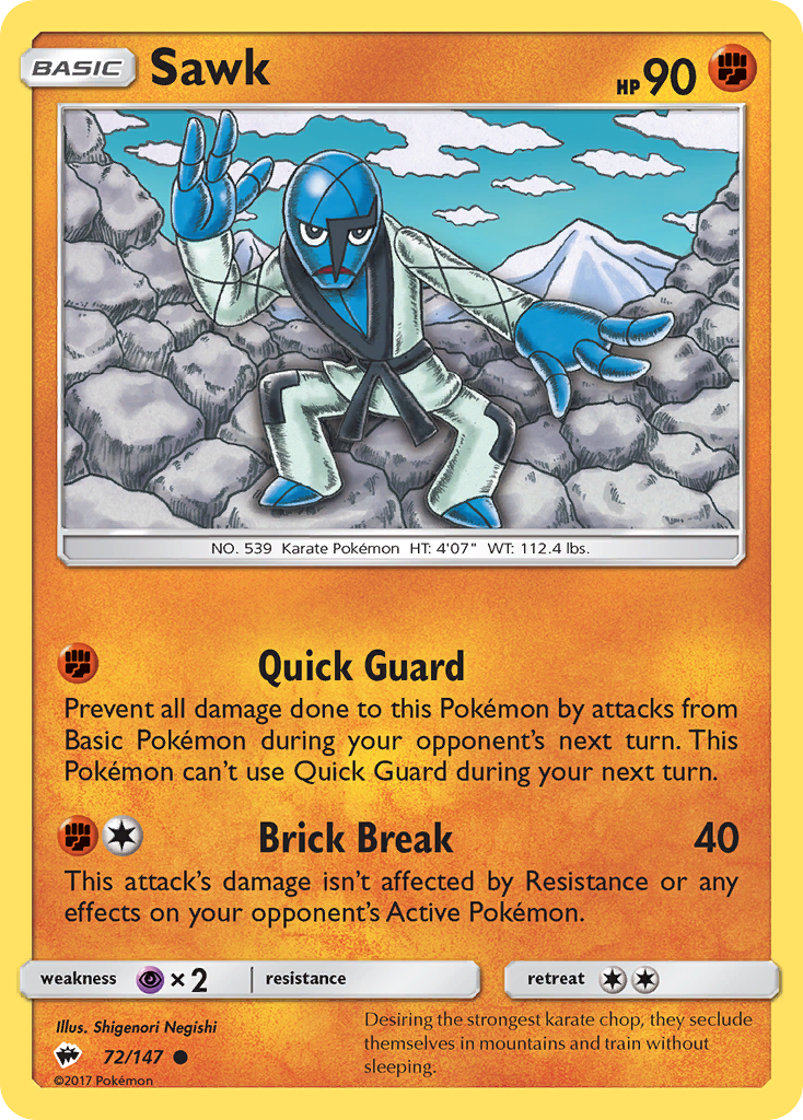 Sawk (72/147) [Sun & Moon: Burning Shadows] | Anubis Games and Hobby