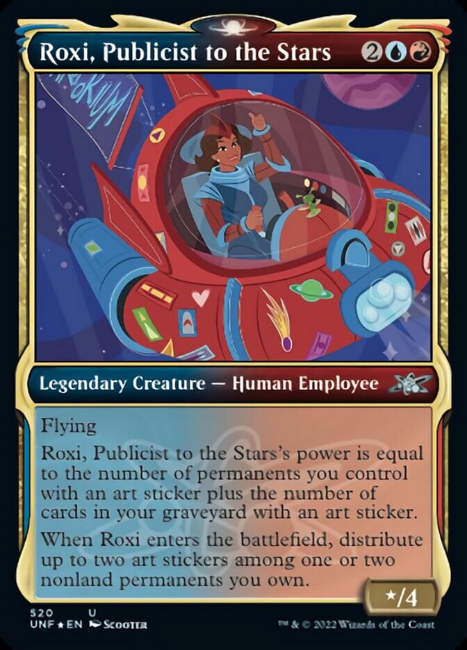 Roxi, Publicist to the Stars (Showcase) (Galaxy Foil) [Unfinity] | Anubis Games and Hobby