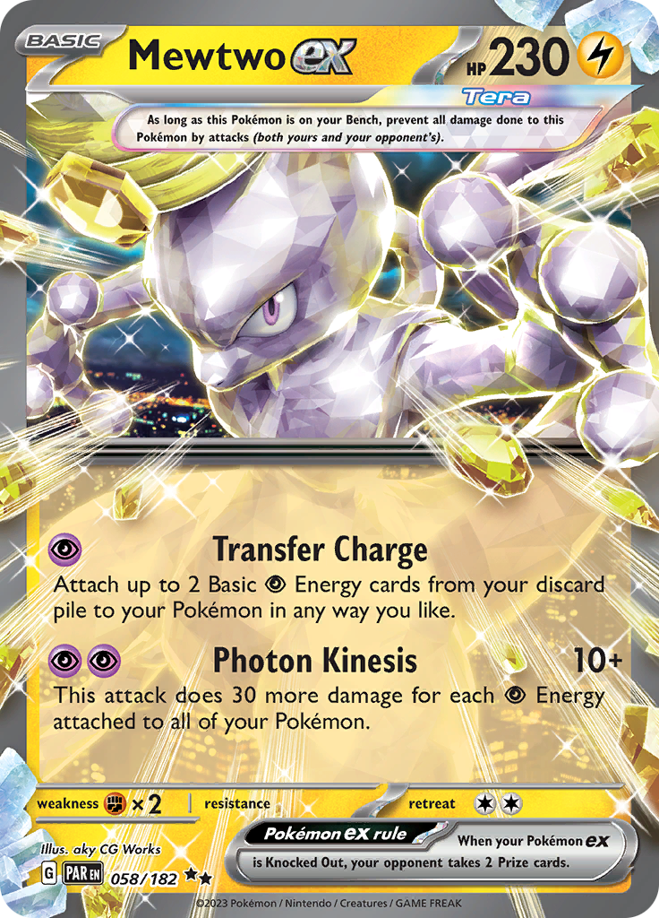 Mewtwo ex (058/182) [Scarlet & Violet: Paradox Rift] | Anubis Games and Hobby