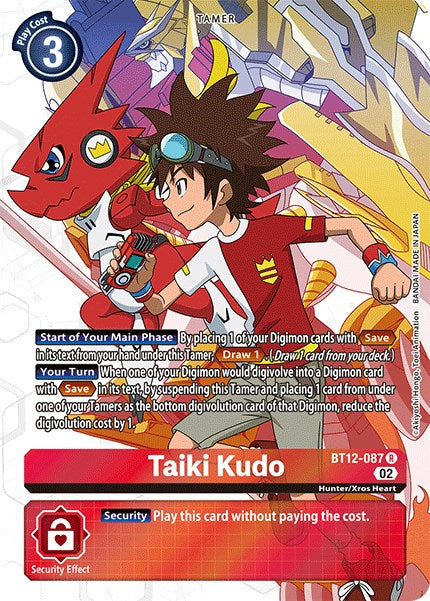 Taiki Kudo [BT12-087] (Alternate Art) [Across Time] | Anubis Games and Hobby