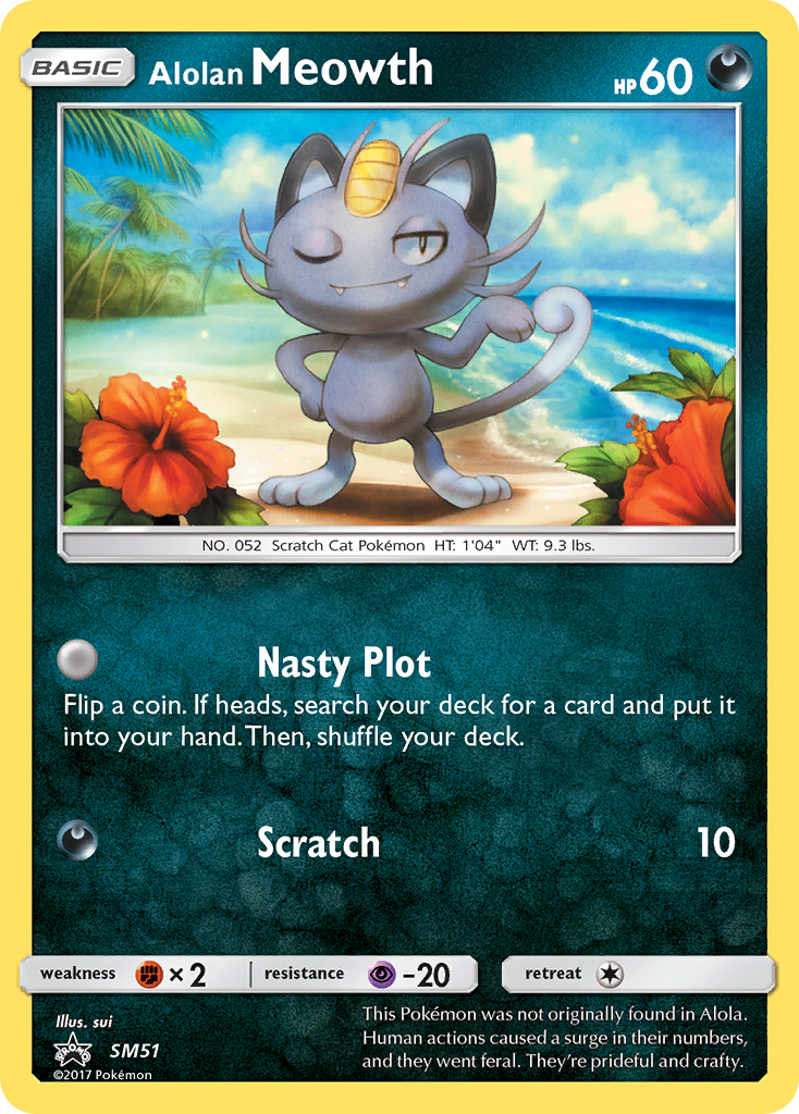 Alolan Meowth (SM51) [Sun & Moon: Black Star Promos] | Anubis Games and Hobby