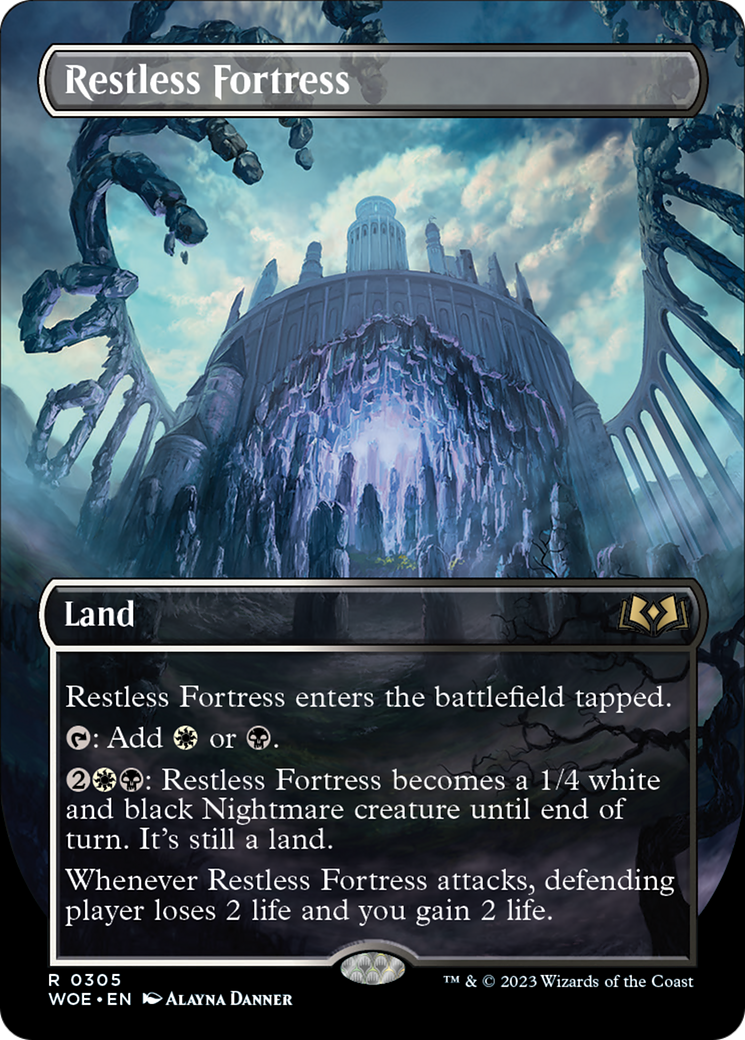 Restless Fortress (Borderless Alternate Art) [Wilds of Eldraine] | Anubis Games and Hobby