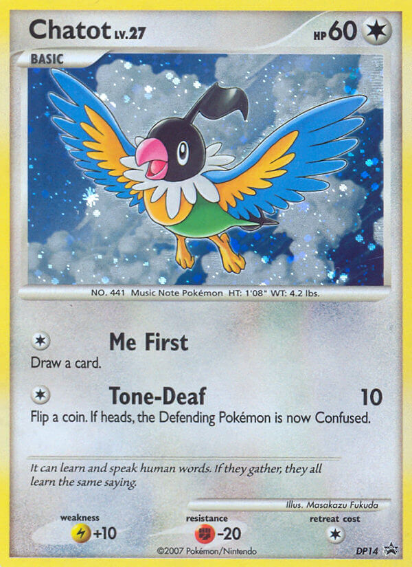 Chatot (DP14) [Diamond & Pearl: Black Star Promos] | Anubis Games and Hobby