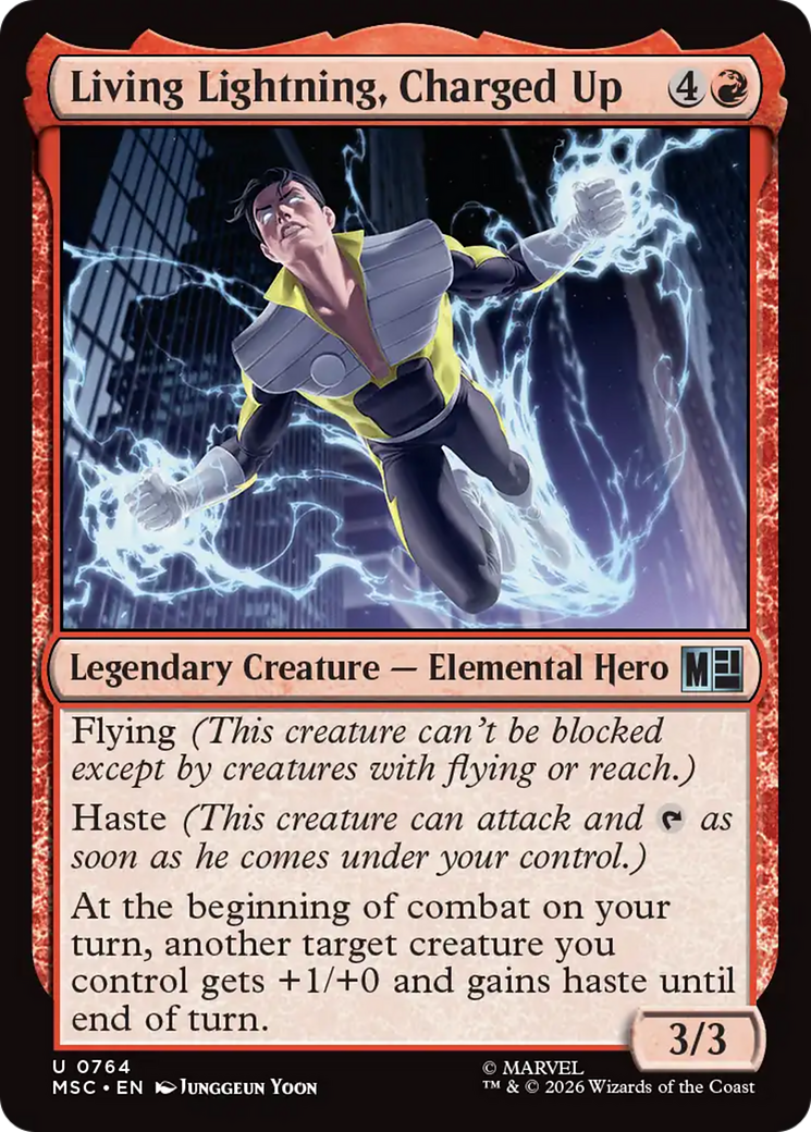 Living Lightning, Charged Up [Marvel Super Heroes Commander] | Anubis Games and Hobby
