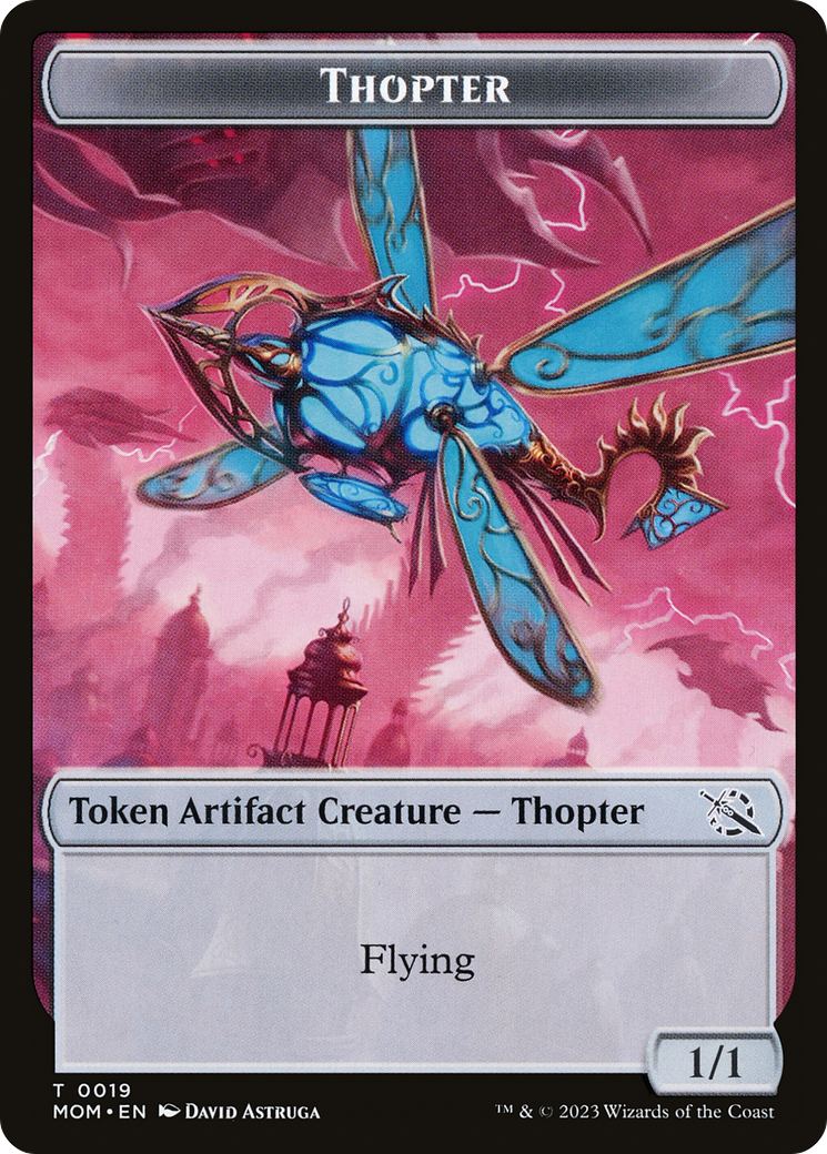 Soldier // Thopter Double-Sided Token [March of the Machine Tokens] | Anubis Games and Hobby