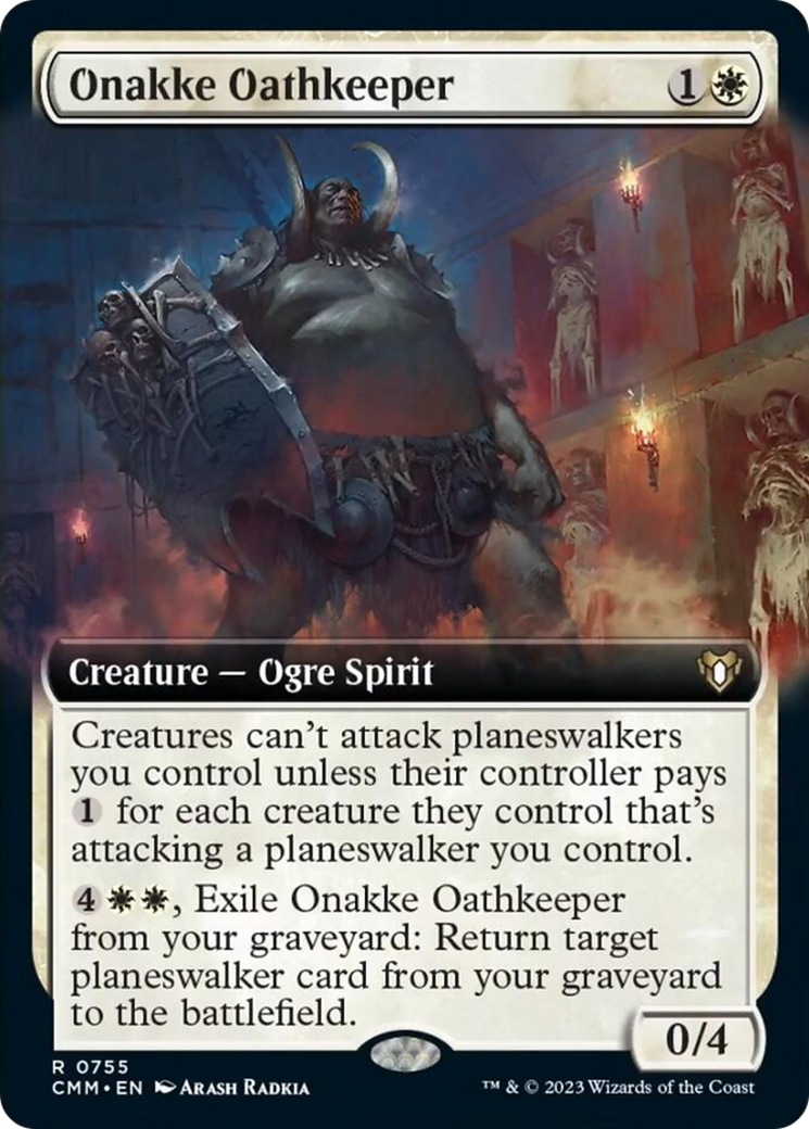 Onakke Oathkeeper (Extended Art) [Commander Masters] | Anubis Games and Hobby