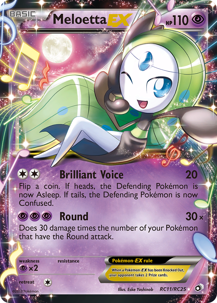 Meloetta EX (RC11/RC25) [Black & White: Legendary Treasures] | Anubis Games and Hobby