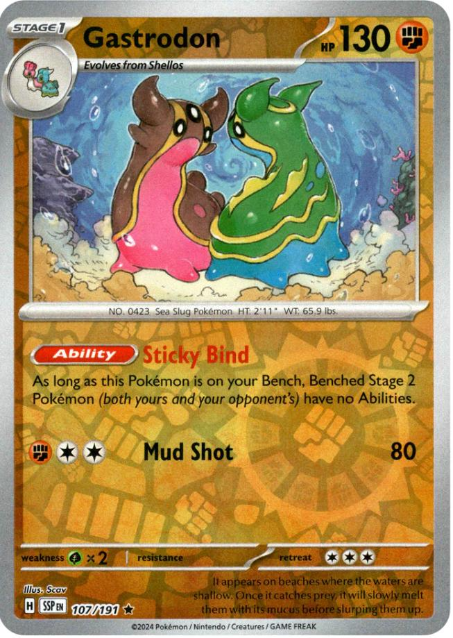 Gastrodon (107/191) [Scarlet & Violet: Surging Sparks] | Anubis Games and Hobby