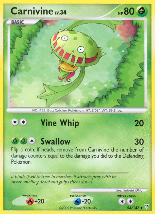 Carnivine (53/147) [Platinum: Supreme Victors] | Anubis Games and Hobby