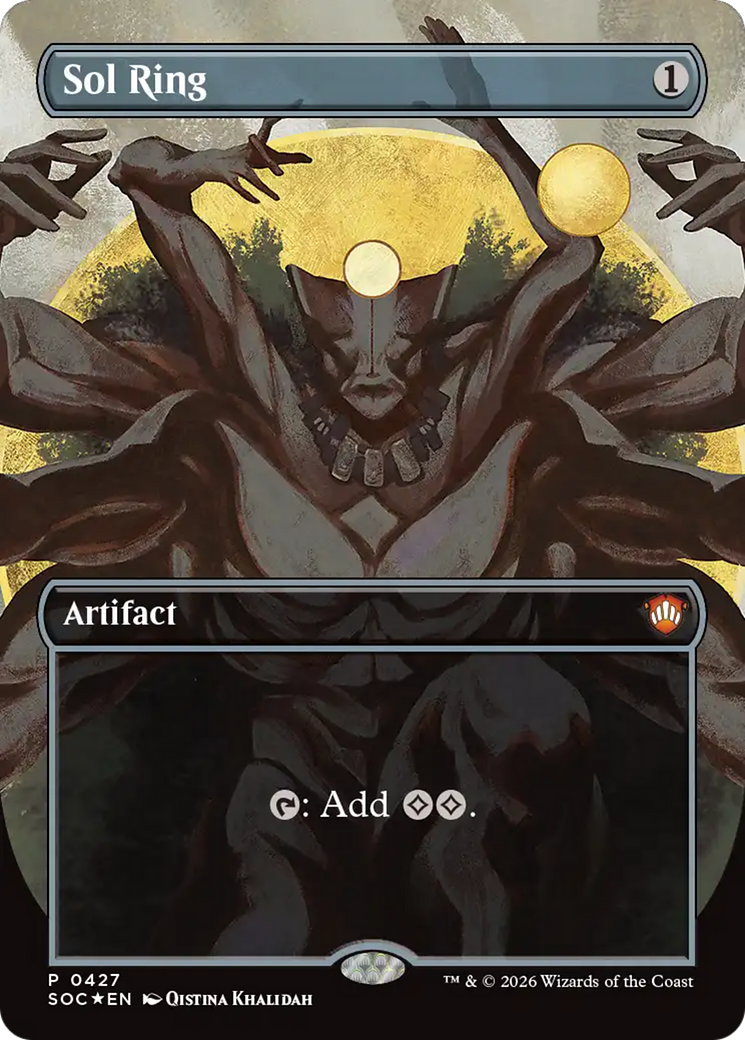 Sol Ring (Borderless) [Secrets of Strixhaven Commander] | Anubis Games and Hobby