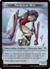 Citizen // Phyrexian Mite Double-Sided Token [Reality Fracture Commander Tokens] | Anubis Games and Hobby