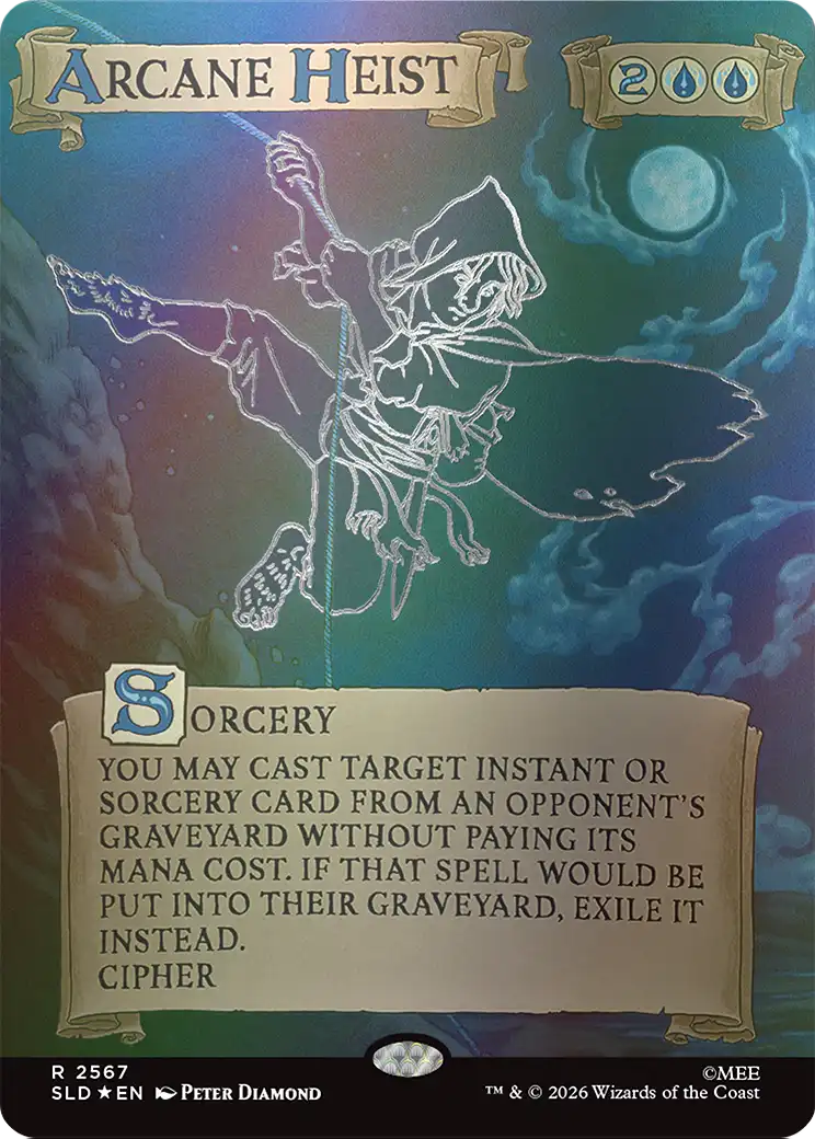 Arcane Heist (Out Of Sight Foil) [Secret Lair Drop Series] | Anubis Games and Hobby
