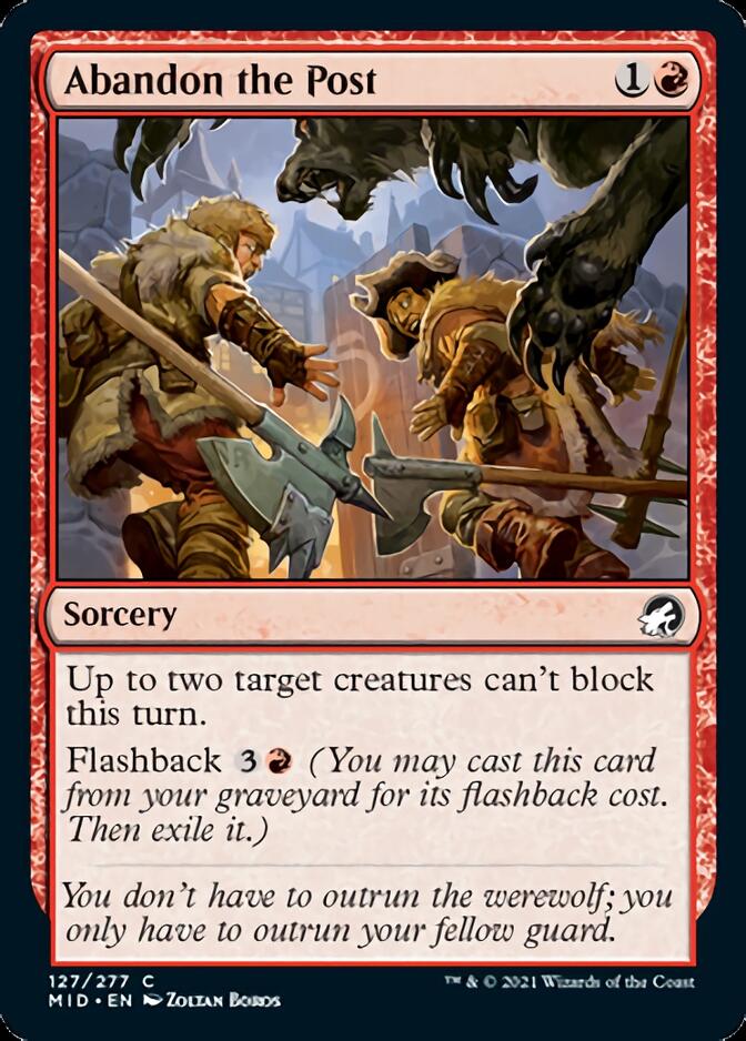 Abandon the Post [Innistrad: Midnight Hunt] | Anubis Games and Hobby
