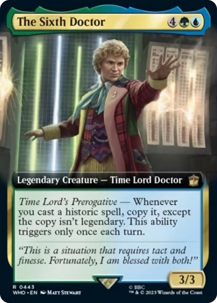 The Sixth Doctor (Extended Art) [Doctor Who] | Anubis Games and Hobby