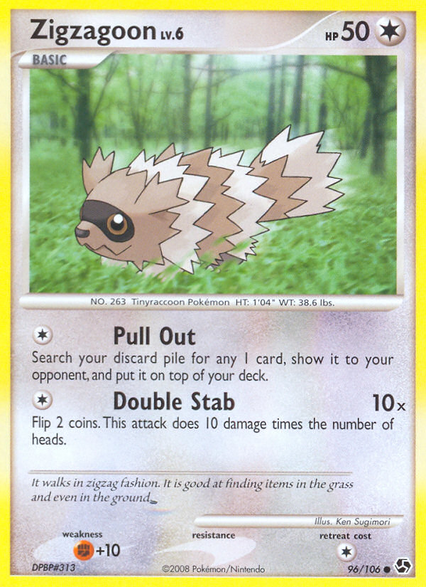 Zigzagoon (96/106) [Diamond & Pearl: Great Encounters] | Anubis Games and Hobby