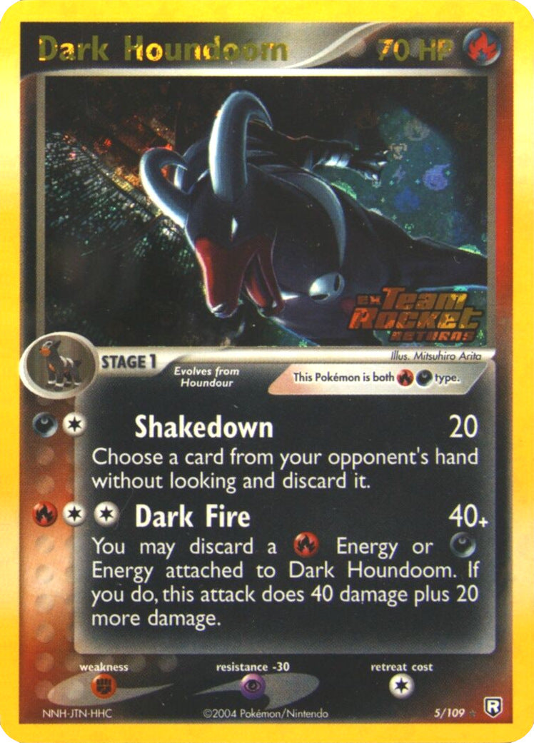 Dark Houndoom (5/109) (Stamped) [EX: Team Rocket Returns] | Anubis Games and Hobby