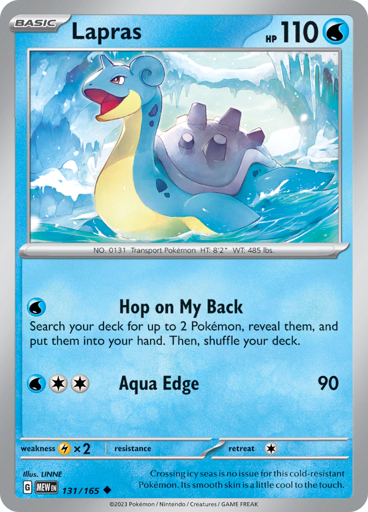 Lapras (131/165) [Scarlet & Violet: 151] | Anubis Games and Hobby