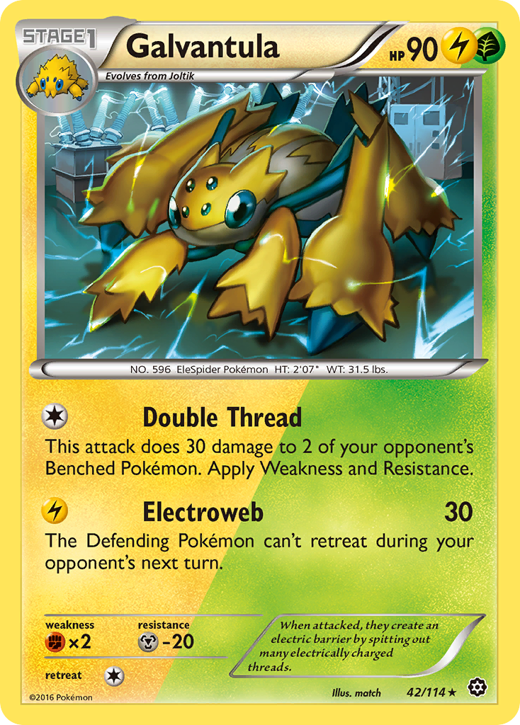 Galvantula (42/114) [XY: Steam Siege] | Anubis Games and Hobby